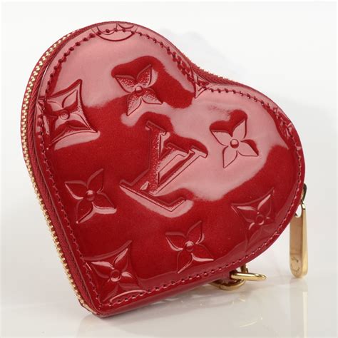 lv heart coin purse